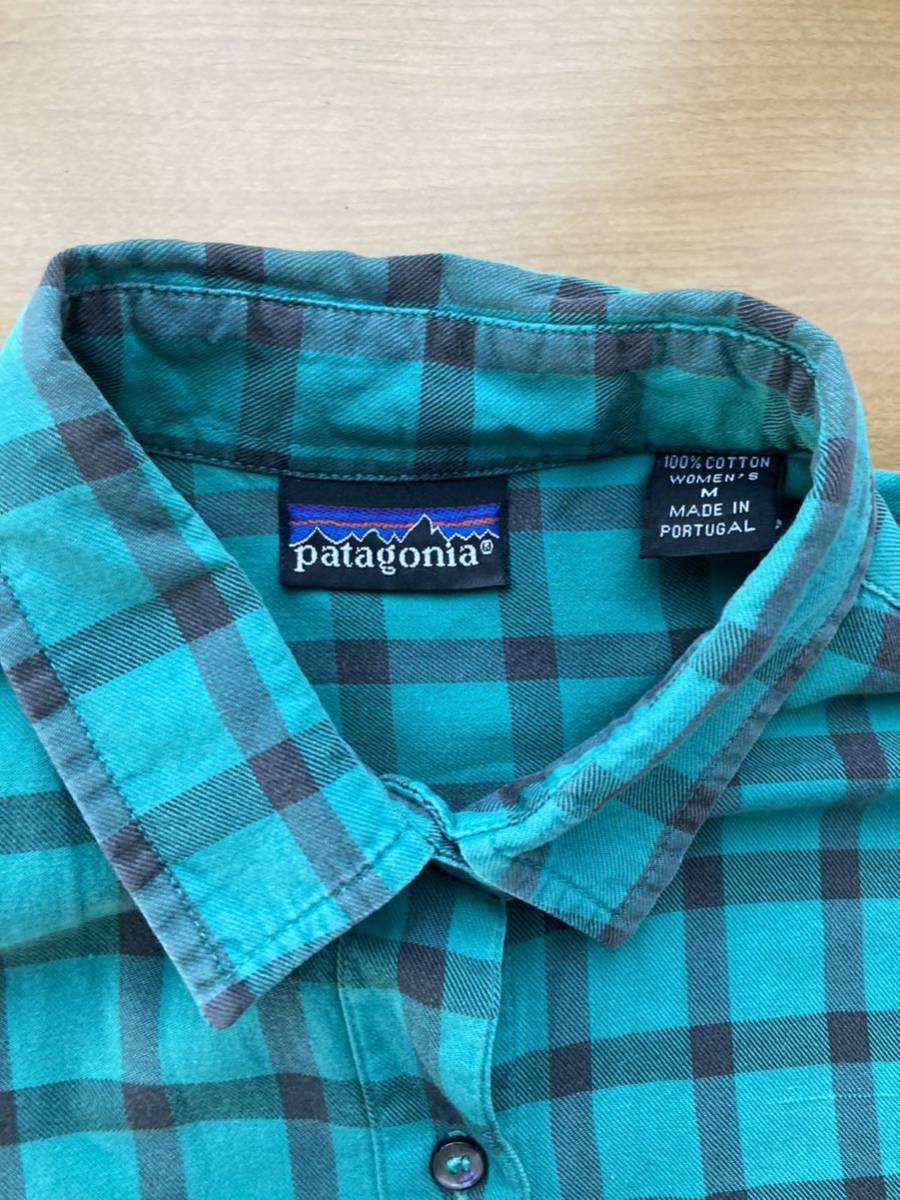 90's vintage portugal製 patagonia l/s shirt ネルシャツ_画像3