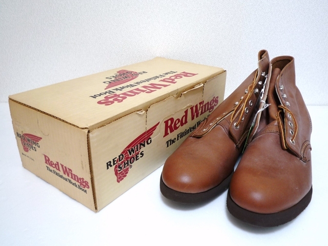 80*s Vintage RED WING Red Wing USA made 2126-1 dead stock records out of production boots shoes box attaching tea color 10 D rare hard-to-find 