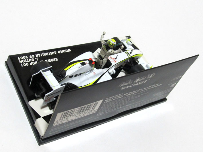 A★PMA ミニチャンプス 1/43★ ブラウン GP BGP001 ジェンソン・バトン #22 2009 開幕戦オーストラリア優勝★ BRAWN GP チーム初参戦初優勝_サンプル画像