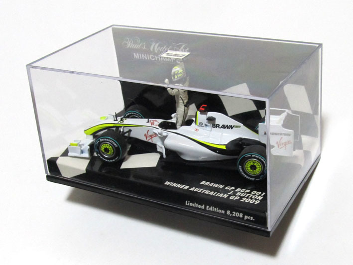 A★PMA ミニチャンプス 1/43★ ブラウン GP BGP001 ジェンソン・バトン #22 2009 開幕戦オーストラリア優勝★ BRAWN GP チーム初参戦初優勝_出品モデル