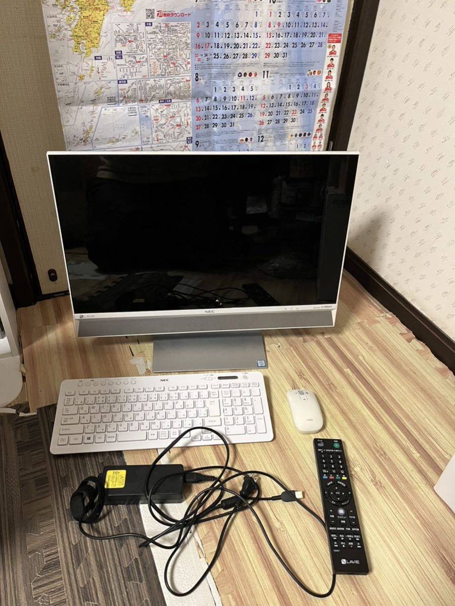 20000円スタート 動作確認済み NEC一体型デスクトップパソコン LAVIE Desk All-in-one PC-DA770EAW_画像1