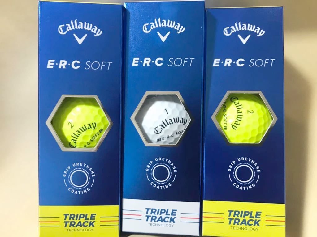 Callaway ERC SOFT　 2023モデル ゴルフボール(９個入) 「 ERC SOFT 23 TRPL TRK 」　キャロウェイ_画像1