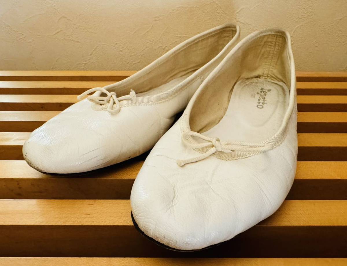 Repetto cuir veritable バレエシューズ　レペット_画像1