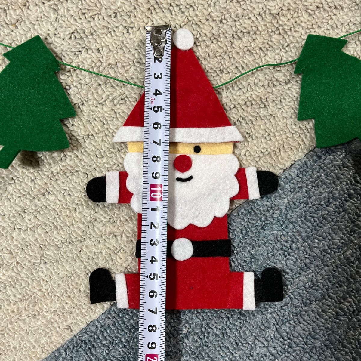 ガーランド クリスマス サンタ 雪だるま フェルト ハンドメイド ガーランド クリスマス サンタ 雪だるま フェルト ハンドメイド