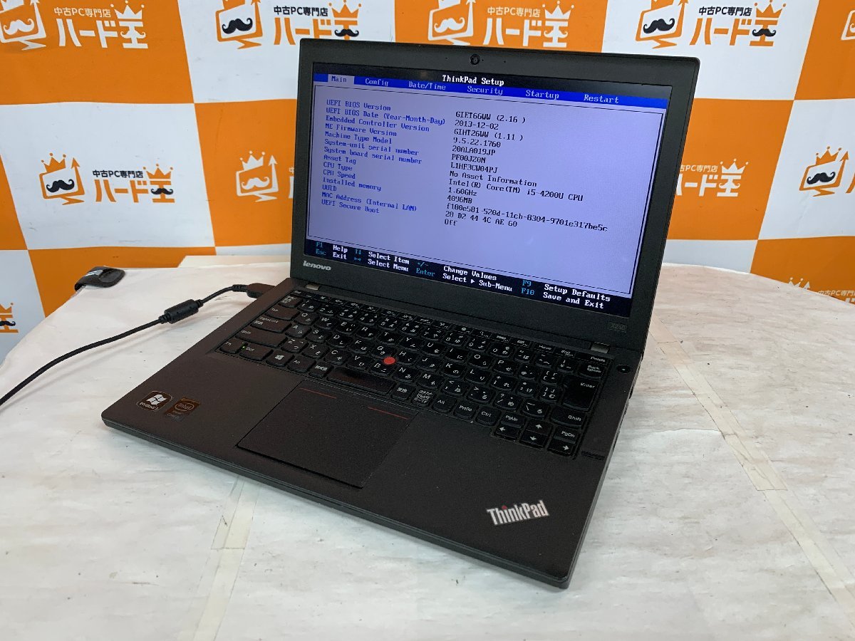 【ハード王】Lenovo ThinkPad X240 20ALA019JP/Corei5-4200U/4GB/ストレージ無/5695-G11_画像1