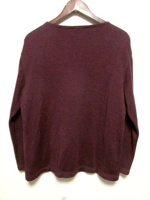 * France made *SAINT JAMES St. James double faced sweater 5* bordeaux knitted boat neck plain solid Wesson popular 