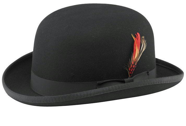 ★ニューヨーク ハット New York Hat Classic Derby 黒 L 新品 ダービー ボーラー ハット 帽子