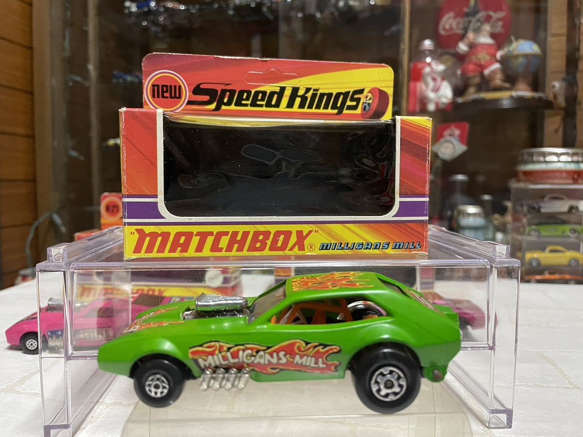 1972s MATCHBOX SPEED KINGS カマロ k-39 マッチボックス スピードキング ホッドロット V8 英国製 箱付_画像5