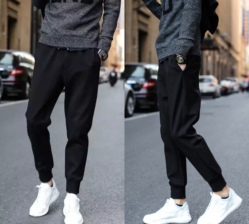 【XL】ジョガーパンツ スウェット パンツ　黒　メンズ　おしゃれ_画像1
