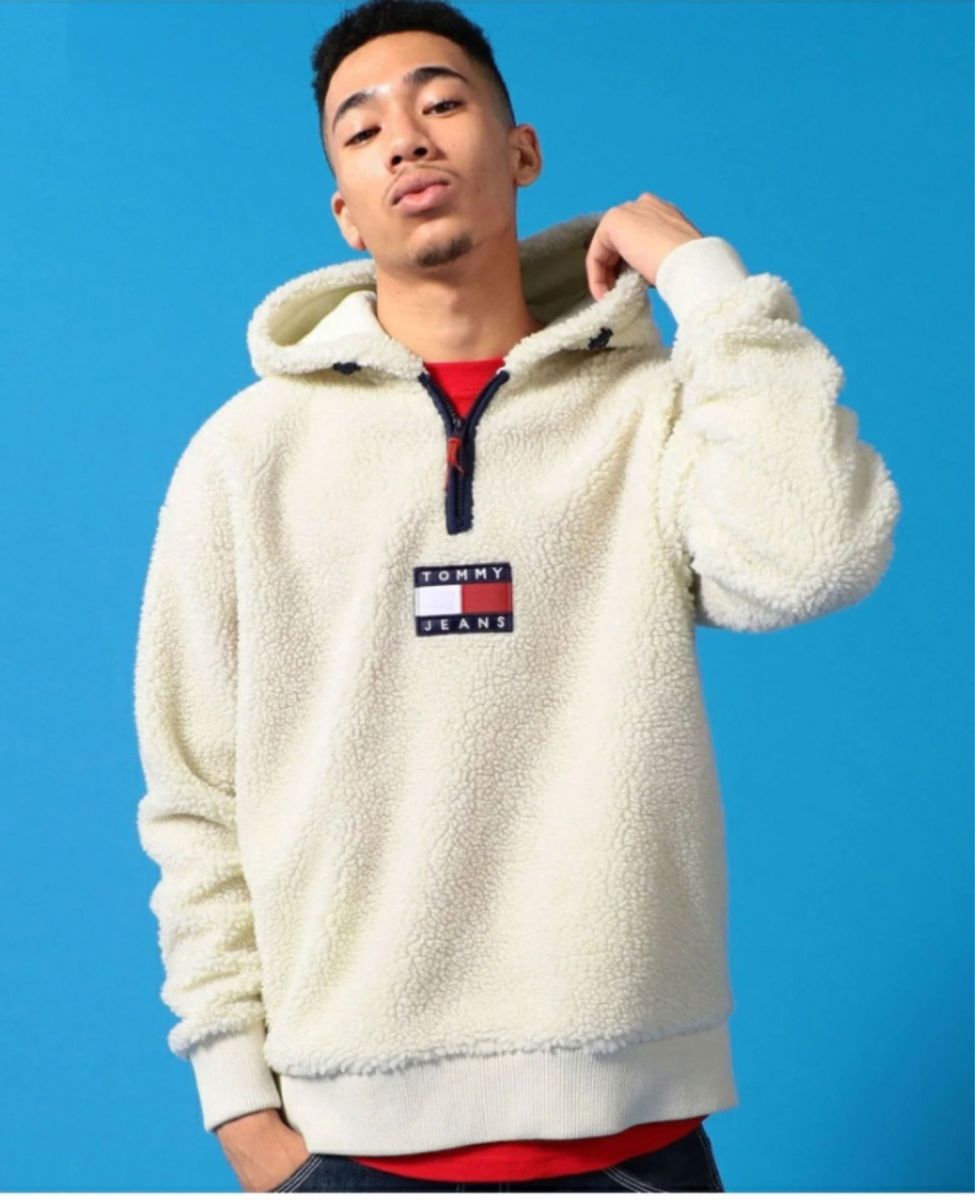 希少】トミージーンズ TOMMY JEANS ボア ハーフジップ|Yahoo 希少】トミージーンズ TOMMY JEANS ボア ハーフジップ|Yahoo