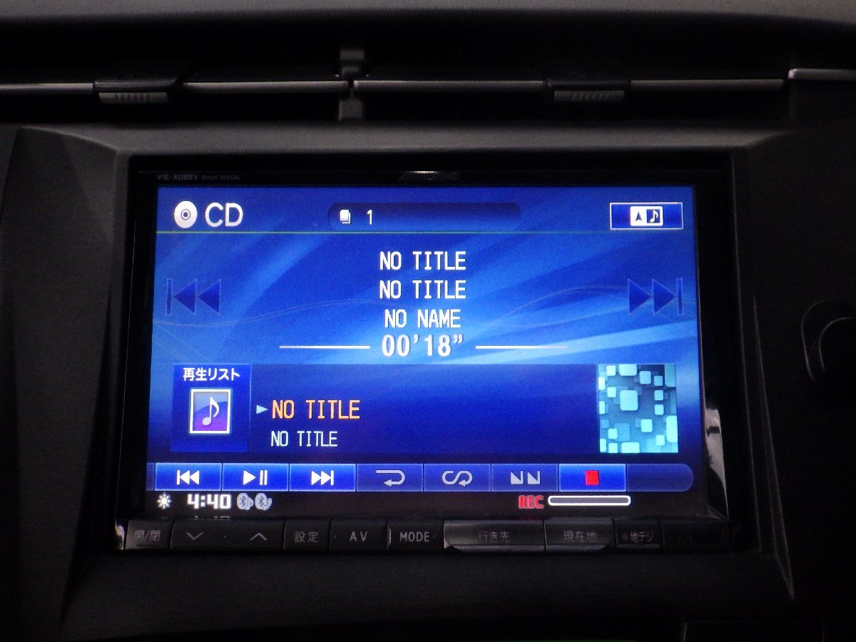 ☆ALPINE アルパイン HDDナビ VIE-X088V☆ 地図データ2014年 フルセグ