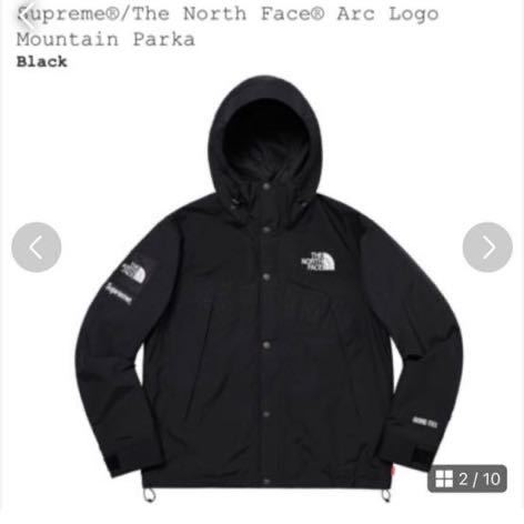 Supreme North Face Arc Logo Mountain Parka Black Midium Supreme North Face Arc Logo Mountain Parka Black Midium
