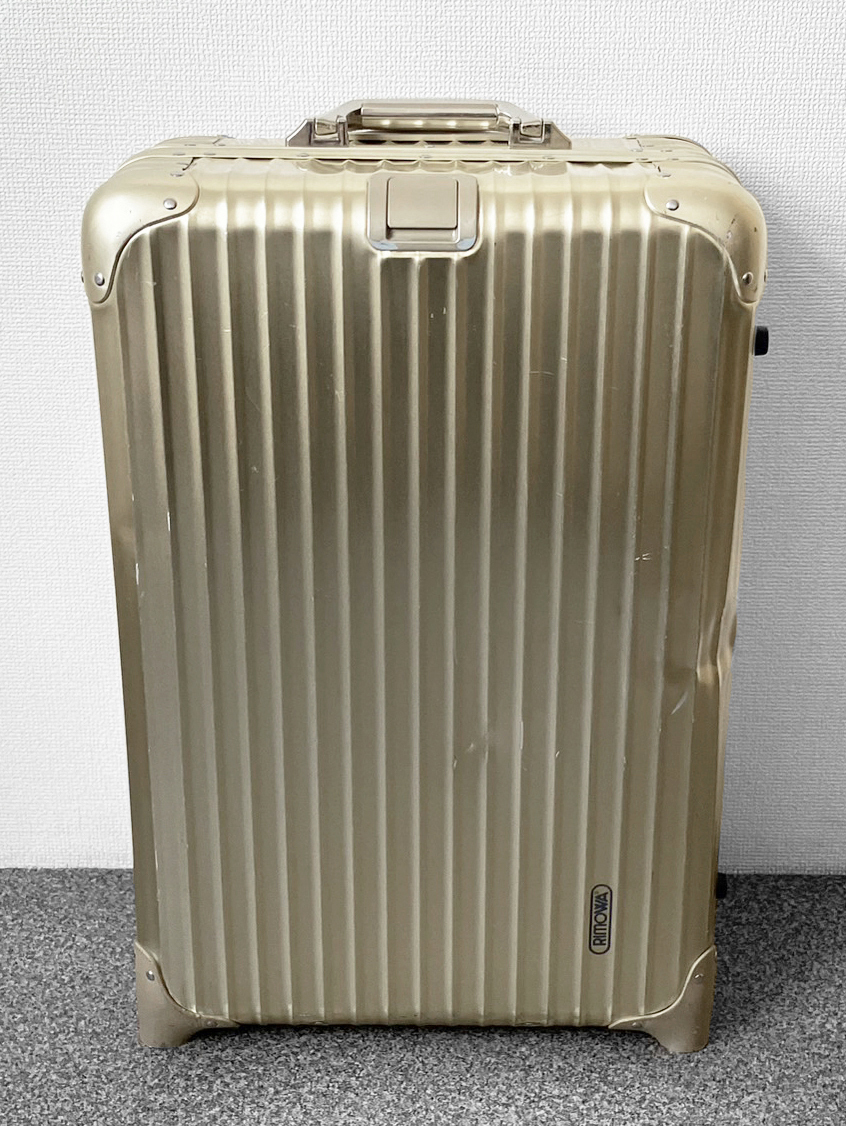 RIMOWA TOPAS GOLD リモワ トパーズ ゴールド 63L 2輪 スーツケース/original オリジナル クラシック フライト キャビン チタニウム_画像1