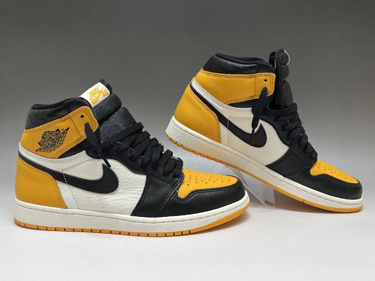 新品 NIKE AIR JORDAN 1 レトロ HIGH OG TAXI 555088-711 US9 JP27.0cm タクシー イエロー ハイカットスニーカー 質屋の質セブン ②_画像5