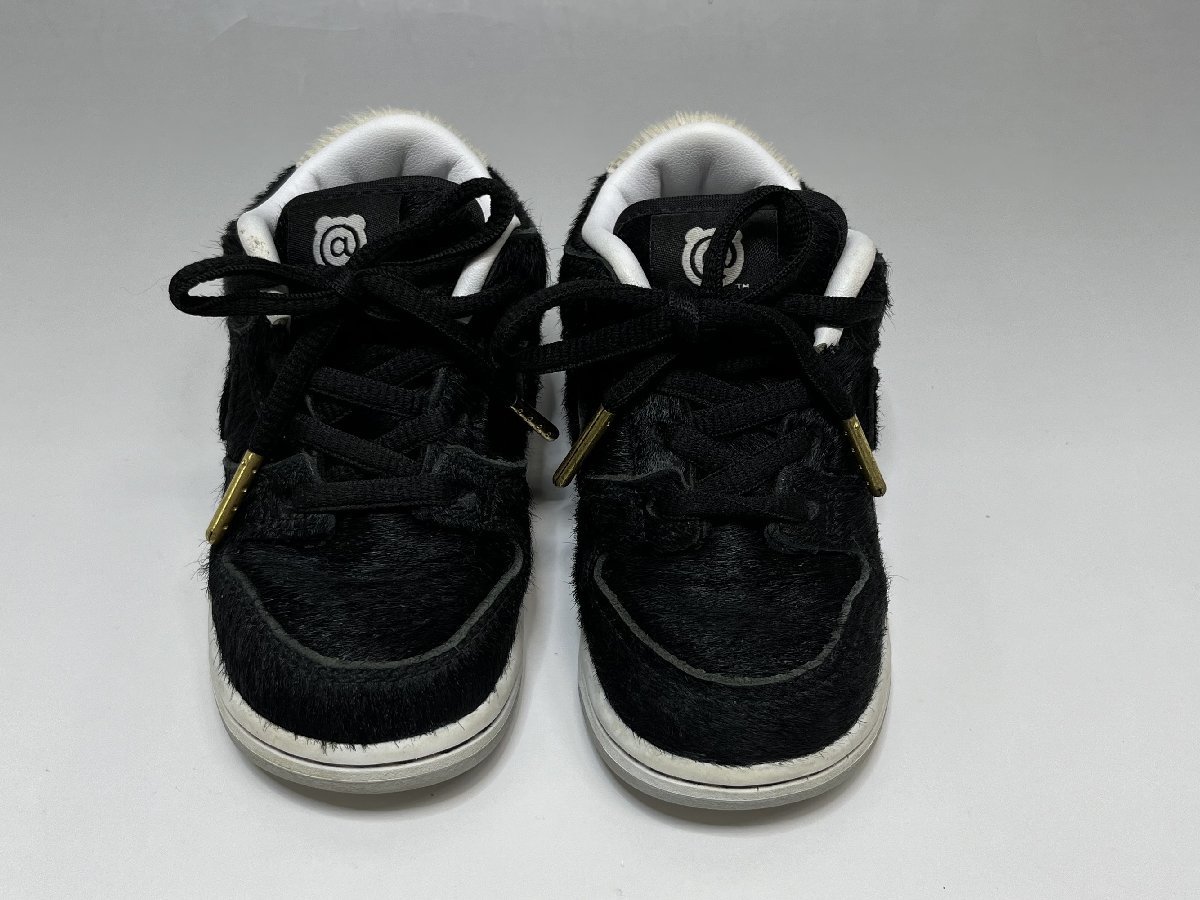 限定コラボ！美品 NIKE×メディコムトイ SB DUNK LOW PRO QS ベアブリック キッズ スニーカー DC1629-001 US8C JP14.0cm ブラック ベビー H_画像2