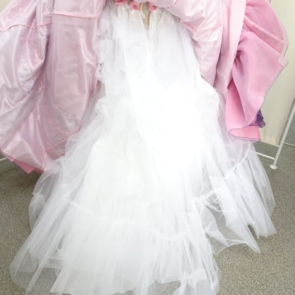 tyys938-1 165 中古 クラウディアウェディングドレス ロングドレス No.MK-0192 サイズ9T ミッシェル クラン Pi×Pu 結婚式 日本製 付属品付_画像8