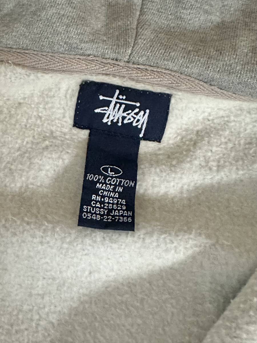 ★STUSSY SY 21ワッペン ジップアップパーカー サイズ L_画像6