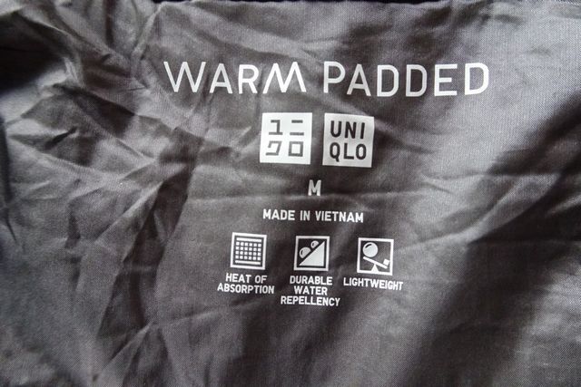 UNIQLO/ユニクロ/パフテックベスト/WARM PADDED/ウォームパデッド/ヒートテック/Vネック/ミドラーベスト/軽い/グレー/Mサイズ(11/28R5)_画像3