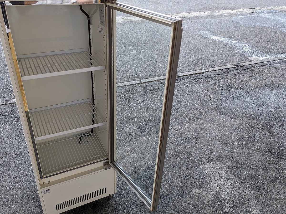 サンデン 冷蔵ショーケース MUS-W70XE W50 D40 H148cm 冷蔵庫 小型 スリム 2014年製 中古 動作確認済み 店舗 飲食 業務用の画像2