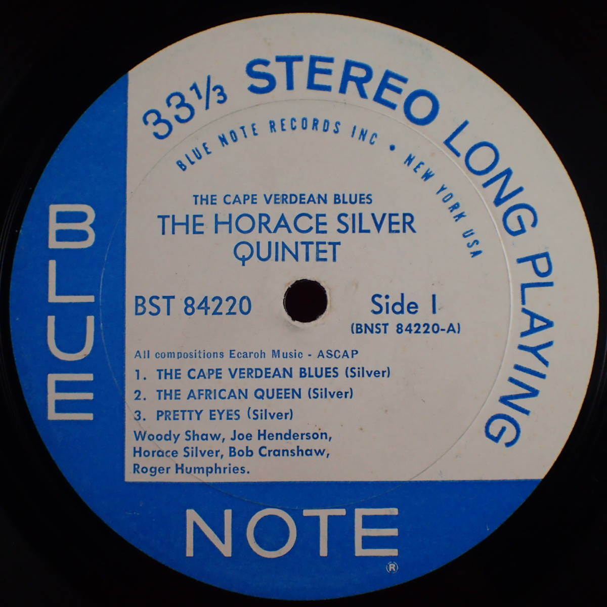 1円開始★神洗浄【超ギガレア★重量盤195g★USオリジナル★NEW YORK★耳 VAN刻印】★HORACE SILVER/The Cape Verdean Blues★JOE HENDERSON_画像4