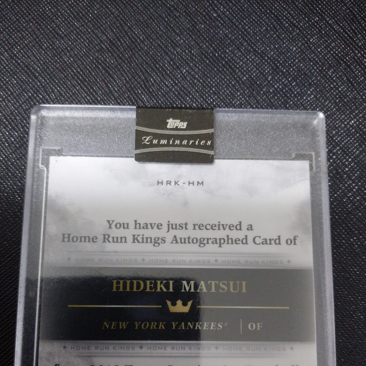 2018 Topps Luminaries Hideki Matsui Auto /10 松井秀喜 サインの画像4