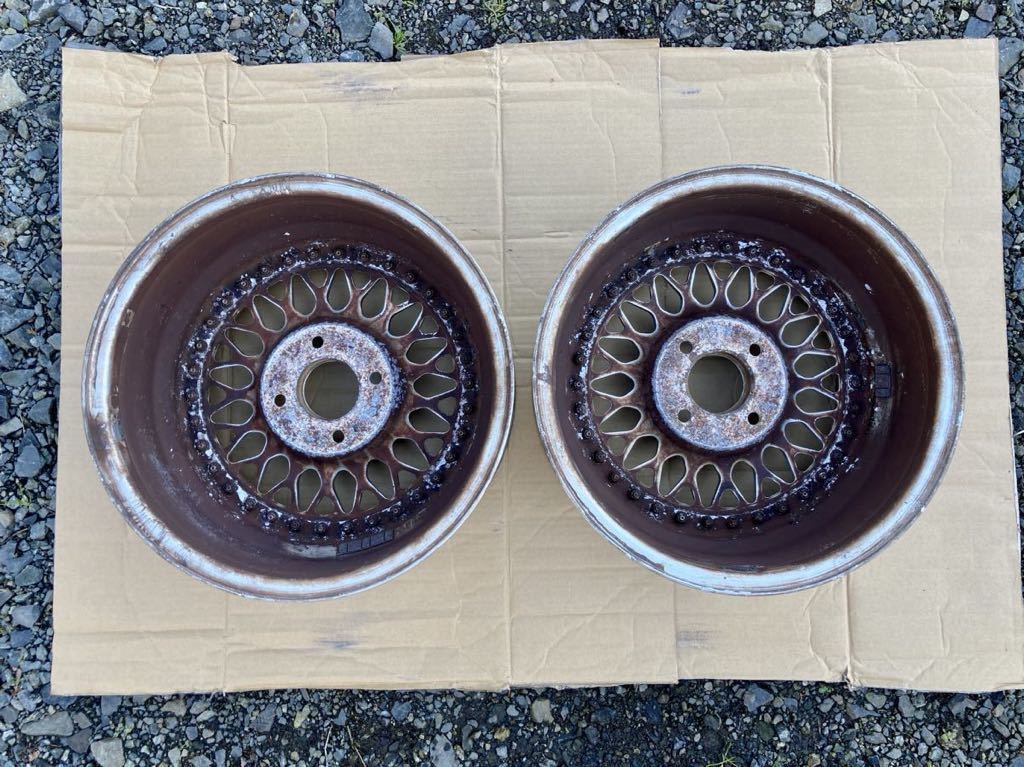 希少4穴 BBS RS039 pcd 4×114.3 ハブ径73mm NISSAN R31スカイライン F31レパード等に_画像5