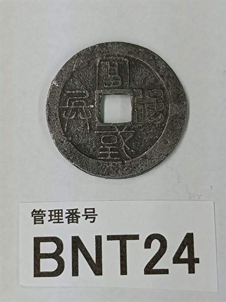 BNT24　穴銭　絵銭　水戸虎銭_画像1
