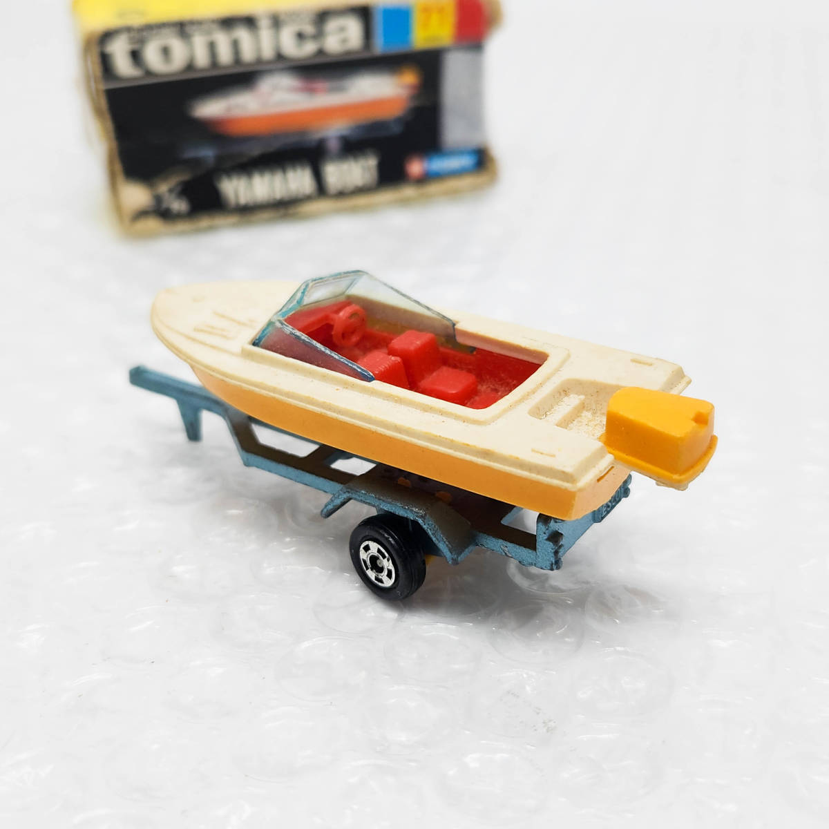 トミカ 日本製 黒箱 No.71 YAMAHA BOAT ヤマハ ボート 牽引 TOMICA JAPAN ミニカー 模型 希少 ヴィンテージ 当時物 #ST-02144_画像5