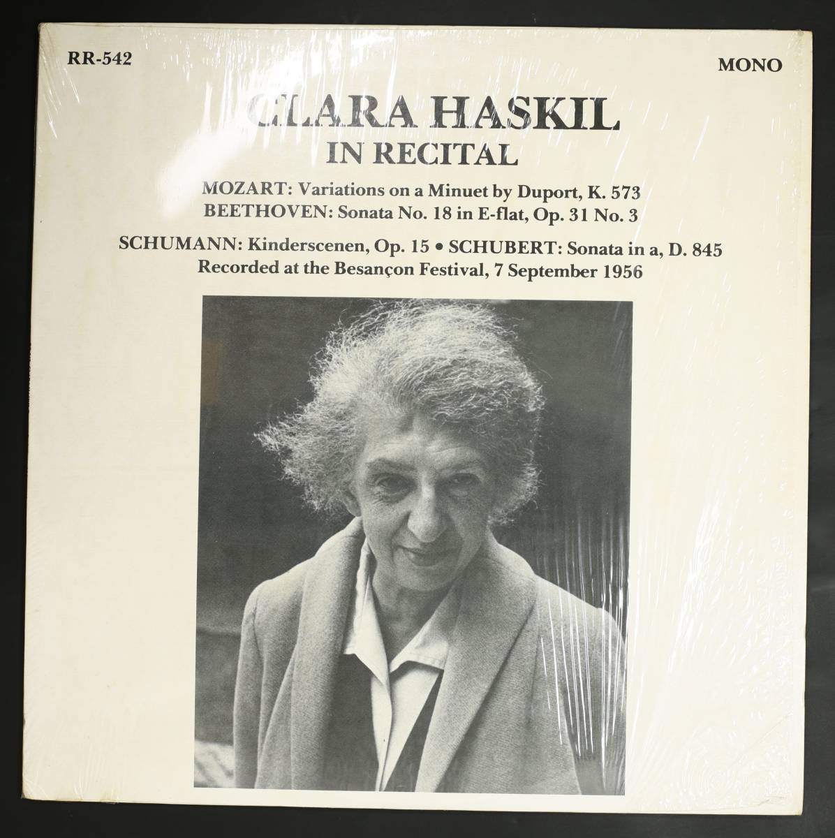 【US盤LP】クララ・ハスキル/In Recital,1956(並良品,Kmプレス,Clara Haskil,1956,ブザンソン国際音楽祭_画像1