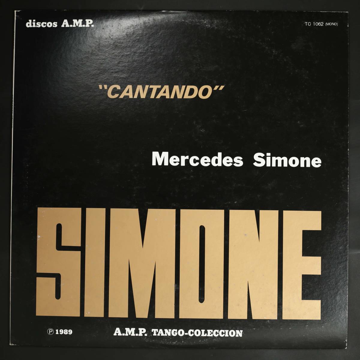 【自主盤LP】メルセデス・シモーネ/Cantando(並品,盤良,SP原盤,戦前タンゴ,Argentine Tango,Mercedes Simone)_画像1