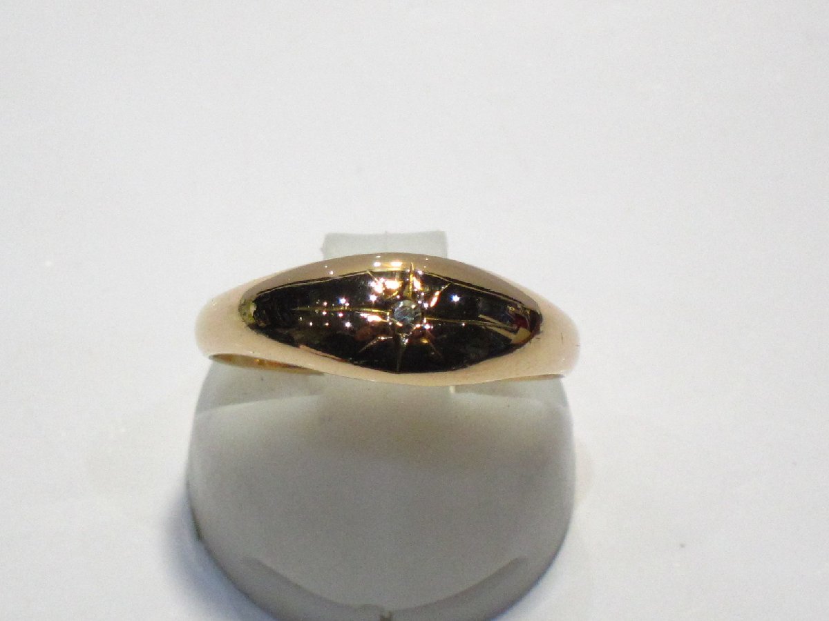 高質 13848円 ☆格安特価品□指輪□ダイヤ0.02ct□甲丸□K18 ゴールド