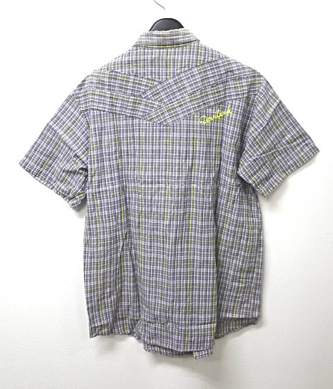 M【DEVILOCK S/S CHECK SHIRT TSDV-WST-01 GRAY デビロック 半袖 チェックシャツ Men's メンズ】_画像3