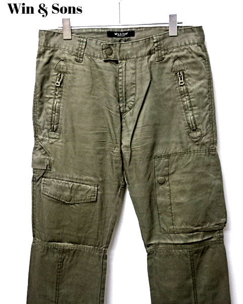 【Win&Sons Pants Khaki ウィンアンドサンズ パンツ DELAY by Win & Sons パンツ カーキ】_画像1