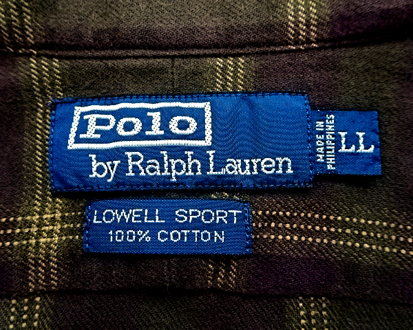 LL【Polo by Ralph Lauren L/S CHECK SHIRT HS-RL-SA3663 BROWN ポロ ラルフローレン 長袖チェックシャツ メンズ ビッグサイズ】_画像5