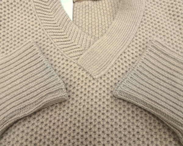 36 ￥37,800【N.HOOLYWOOD V-NECK KNIT 142-KT04 pieces Beige ミスターハリウッド エヌ ハリウッド Vネックニット セーター ベージュ】_画像5