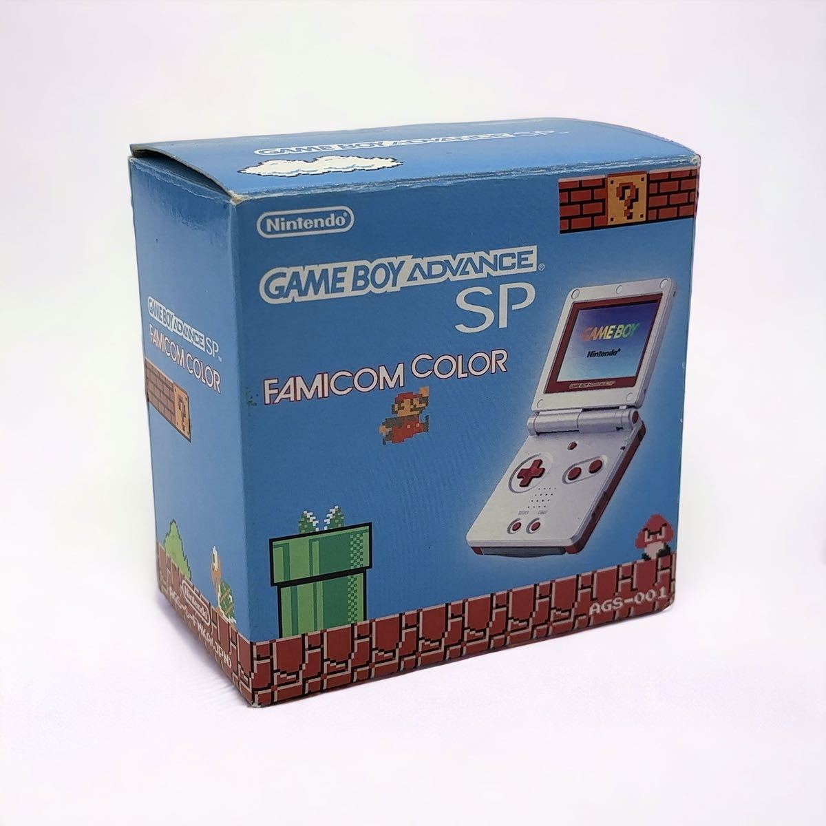 ほぼ新品 ニンテンドー ゲームボーイアドバンス SP ファミコンカラー AGS-001 Nintendo GAME ADVANCE SP GBA SP 動作確認済み