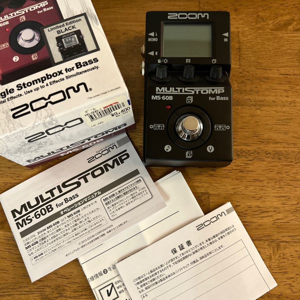 【最終値下】ZOOM MS-60B Limited Edition BLACK デッドストック マルチエフェクター 新同中古品！_画像7