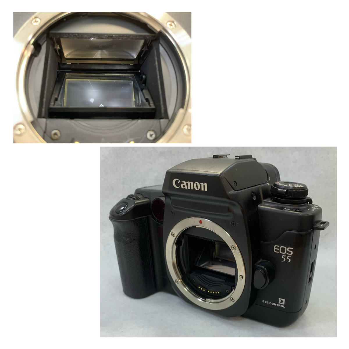 １円〜Canon キャノン EOS55 2台 まとめ売り 一眼レフカメラ フィルムカメラ ブラックボディ_画像7