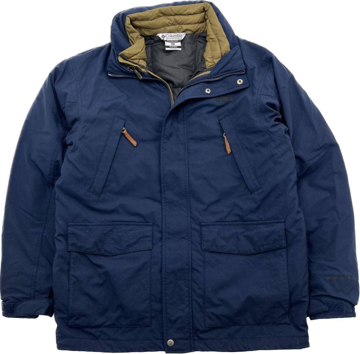 WEB限定カラー Columbia 秋冬 完璧な防寒 2way ナイロンジャケット ダウン Mサイズ