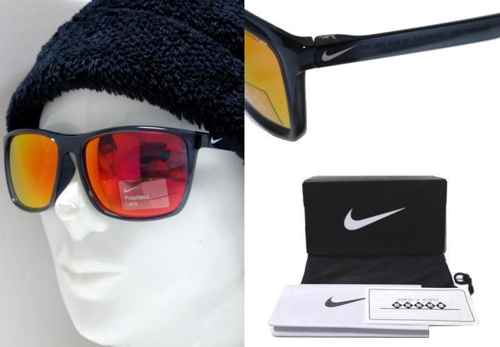 [NIKE VISION] Nike поляризованный свет солнцезащитные очки FD1885 021 NIKE FLAME LB P прозрачный темно-серый Asian Fit внутренний стандартный товар 