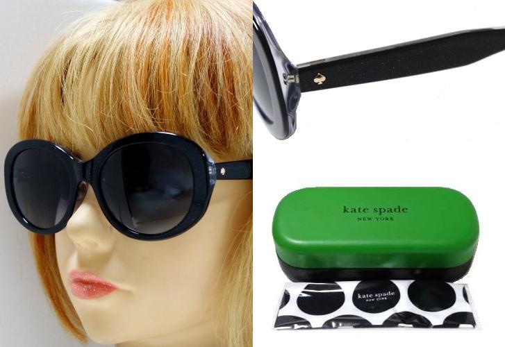 ケイトスペード サングラス AVAH/F/S 807 ブラックラメ Kate spade】ケイトスペード サングラス AVAH/F/S 807 ブラック