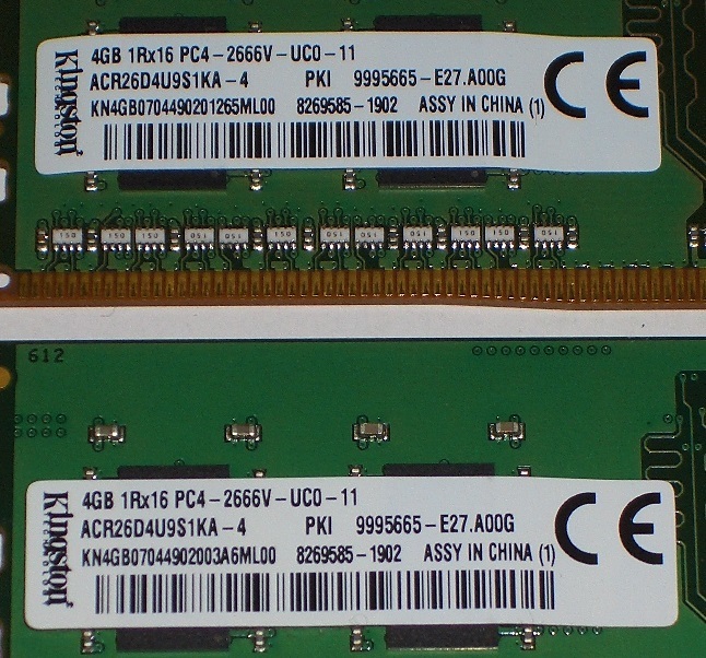 ◆高速！Kingston製 PC4-21300（DDR4-2666）8GB（4GB×2枚）完動品 即決！★送料120円！_画像2