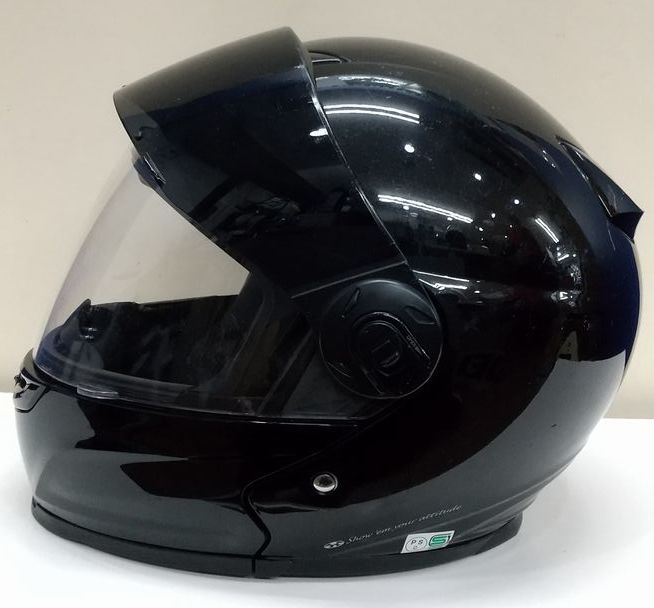 OGK VALER(バレル) システムヘルメット ブラック Mサイズ ジャンク品_画像2