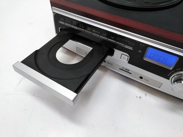 ♪VERSOS マルチレコードプレイヤー VS-M001 ラジオ CD カセット レコード オーディオ 音響機器 音響機材 A110818G @100♪_画像6