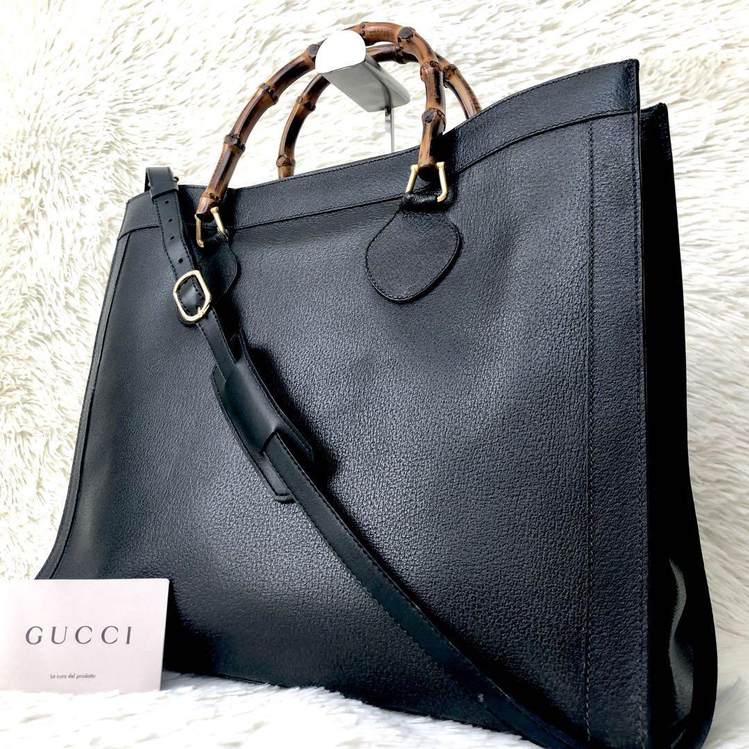 極希少 2way】GUCCI グッチ ダイアナ バンブー ハンドバッグ