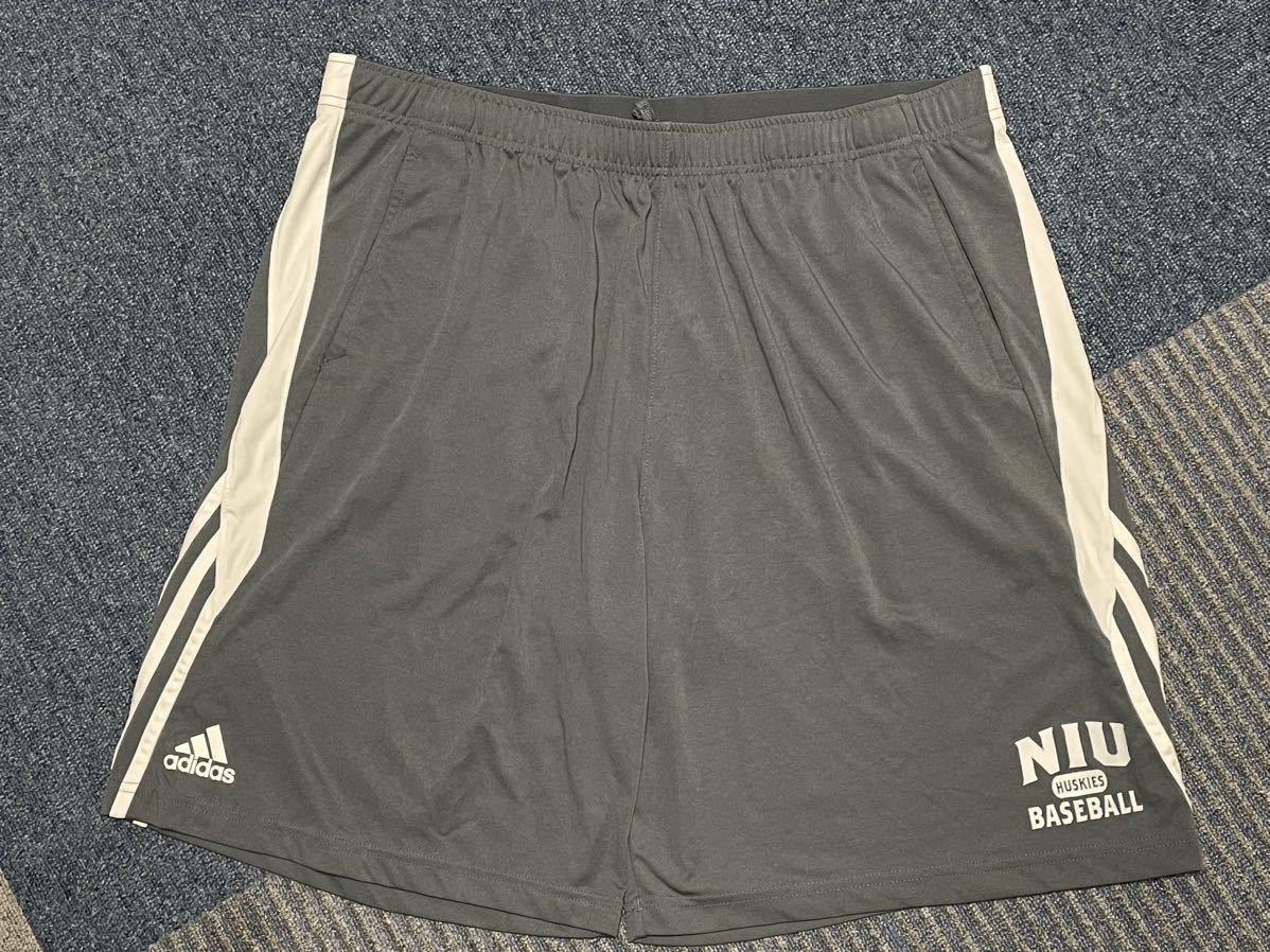 adidas（アディダス） NIU HUSKIES BASEBALLトレーニングショーツ（ノーザン・イリノイ大学） ☆6XO（231115）_画像1