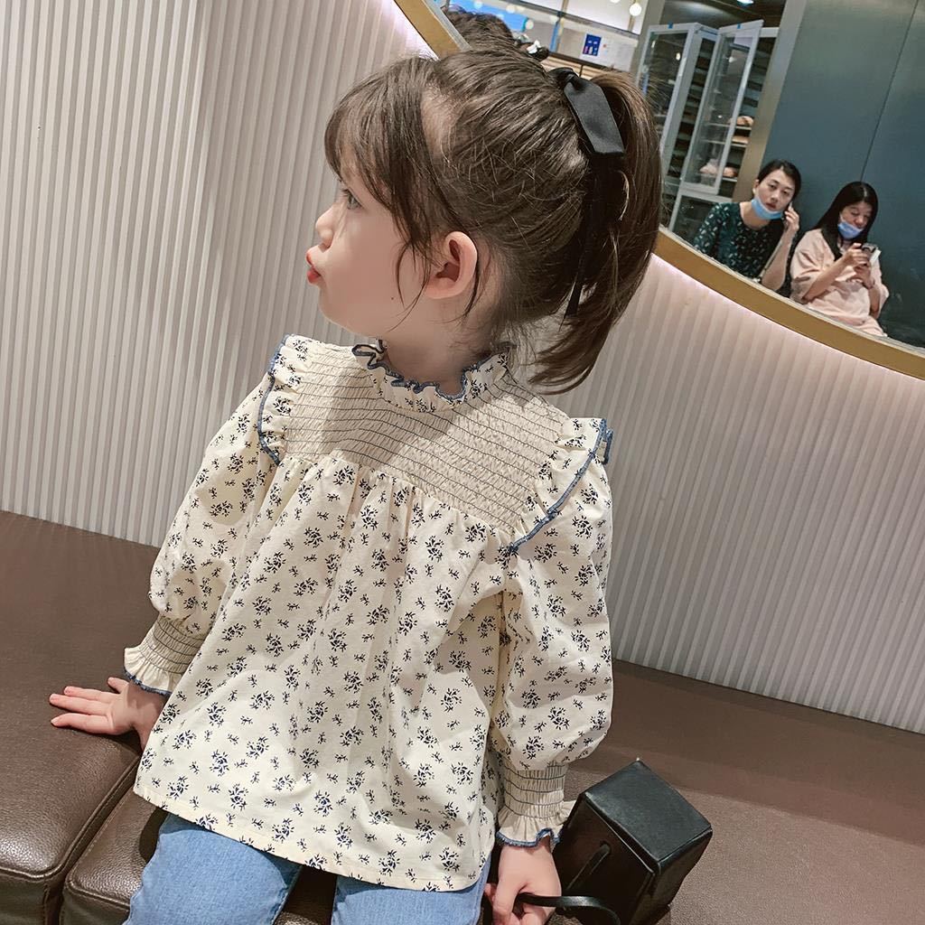 キッズシャツ　花柄トップス　ブラウス　ワンピース　長袖　女の子服春秋物140_画像10