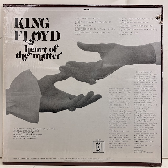 ★即決 SOUL King Floyd / Heart Of The Matter vs407 s24142 米オリジナル シュリンク付きカバー_画像2