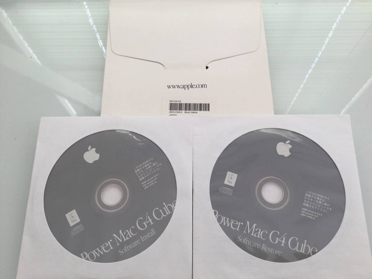 Power Mac G4 Cube 用Mediaディスク @未使用2枚組@ version 9.0.4_画像1