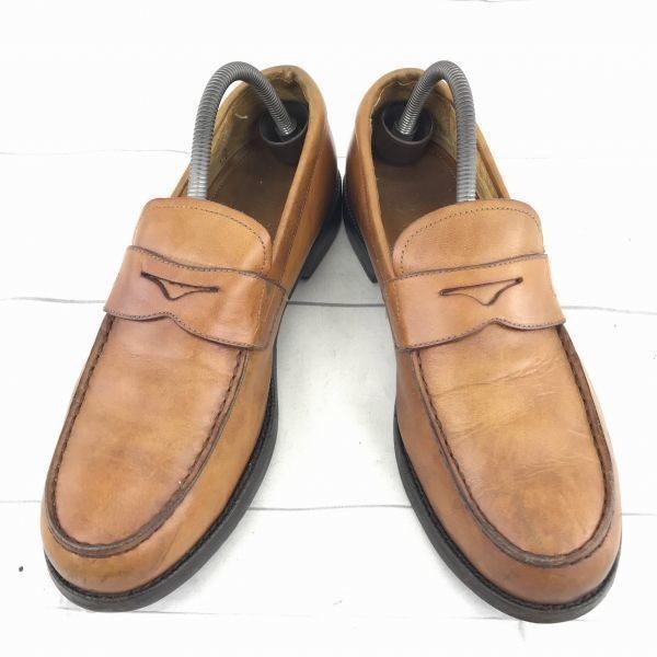 FRYE/ fly * натуральная кожа монета Loafer [27.5/ чай ] Vibram подошва /.. установка подошва *A-184